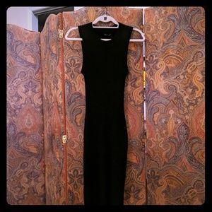 ATM Anthony Thomas Melillo Ribbed Black Tank Dress